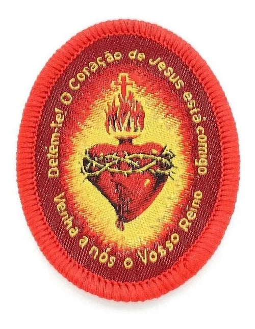 Detém-te bordado Coração de Jesus | Exército de Deus