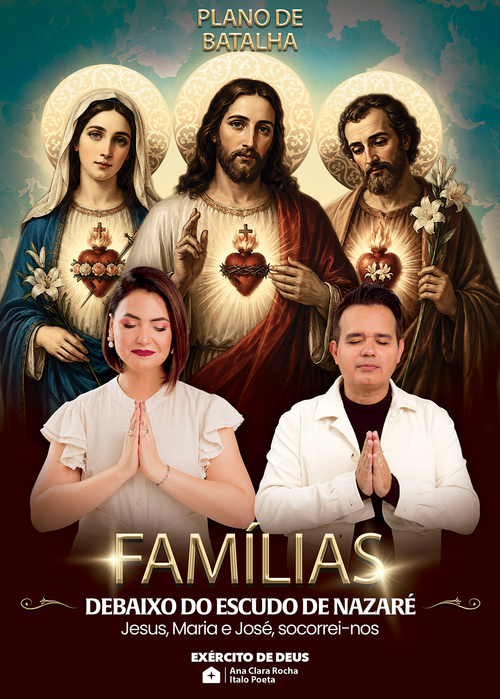 Plano de Batalha - Junho 2026 - Famílias debaixo do escudo de Nazaré (E-book) | Exército de Deus